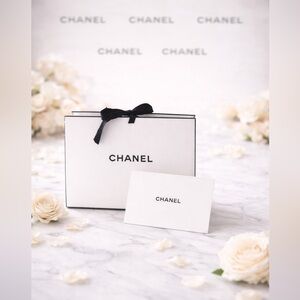 Chanel Classic White empty Box and Card Set 2025
